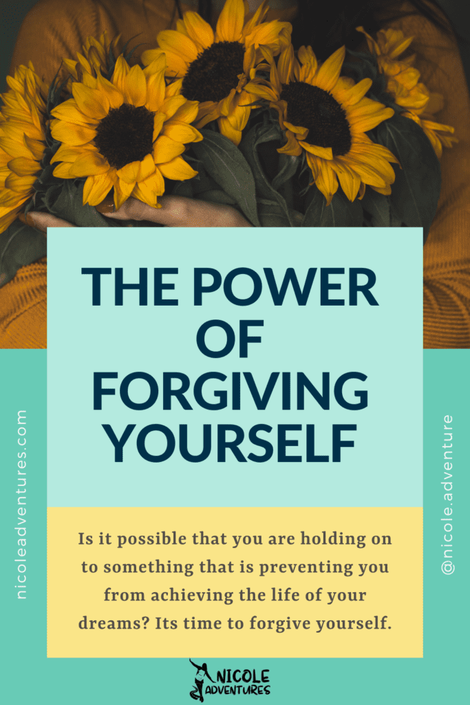 Forgiving yourself is needed for you to succeed. Forgiveness is required. Be kind to yourself. Discover yourself.